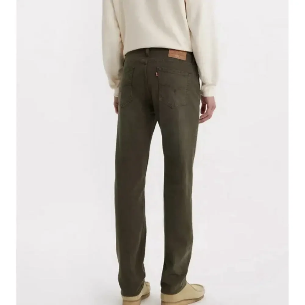 Levi's 514 Straight Jeans Mens 40x32 Olive Green Denim Pants